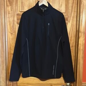Under Armour Quarter Zip Men's Black Fleece Jacket